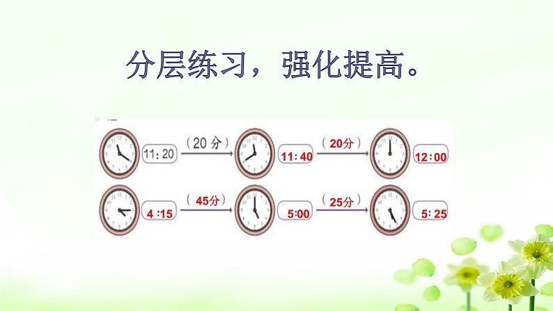 人教版三年级数学上册精品课件、精品教案和学案及达标测试3.1.3《时、分、秒的练习》05