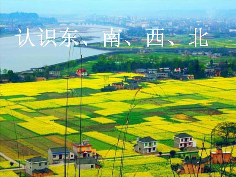 3.1 东、南、西、北(课件)-2021-2022学年数学三年级上册-西师大版第1页