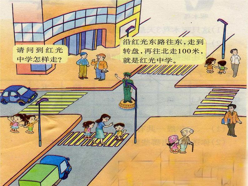 3.1 东、南、西、北(课件)-2021-2022学年数学三年级上册-西师大版第2页