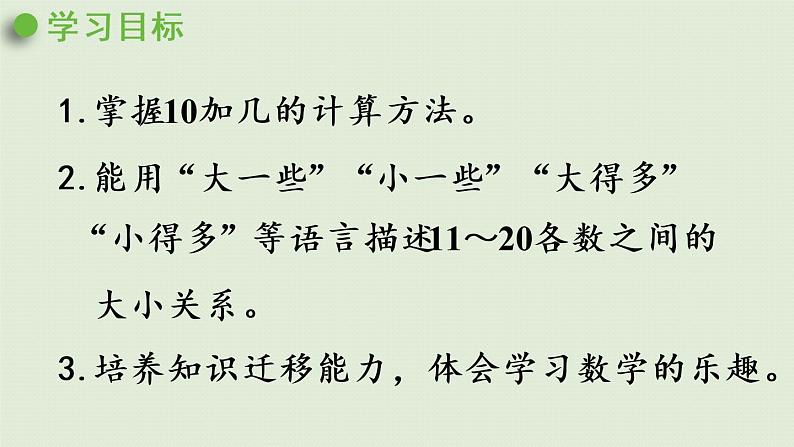 西师版一上第四单元第2课时 认识11~20各数(2)课件PPT第2页