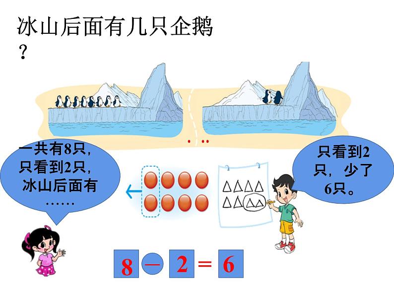 一年级上册数学课件-3.7 可爱的企鹅(2)-北师大版04