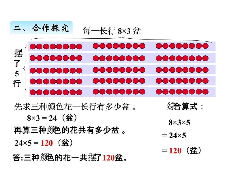 三年级上册数学 第八单元  1用连乘和连除解决问题(1)(课件) 青岛版(五四制)第5页