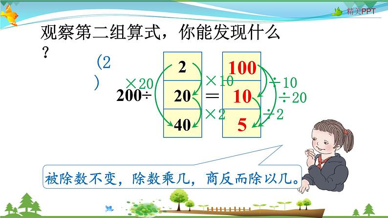 人教版 四年级上册 数学 6.2第6课时 商的变化规律 教学课件(优质)第6页