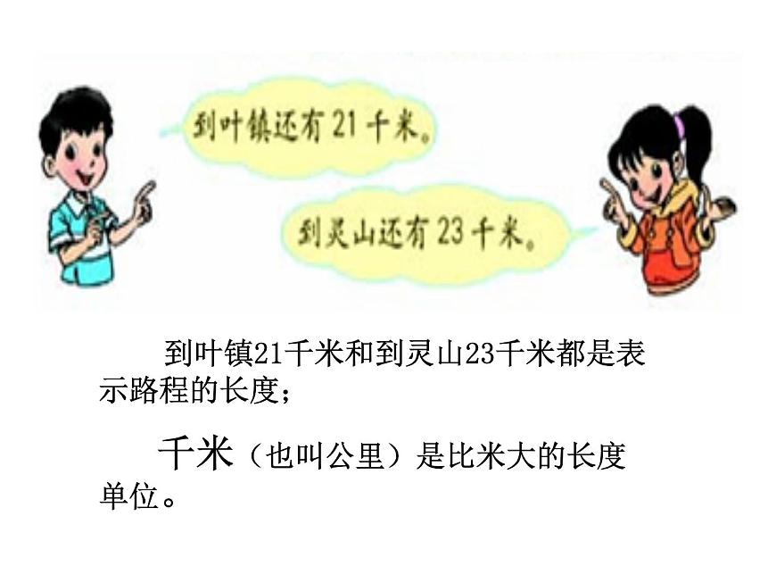 三年級(jí)數(shù)學(xué)上冊(cè)課件-3.2  《千米的認(rèn)識(shí)》（10）-人教版第4頁(yè)