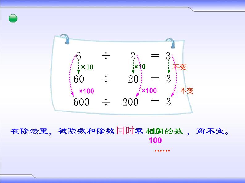 2 商不变的规律(课件)数学四年级上册-冀教版第4页