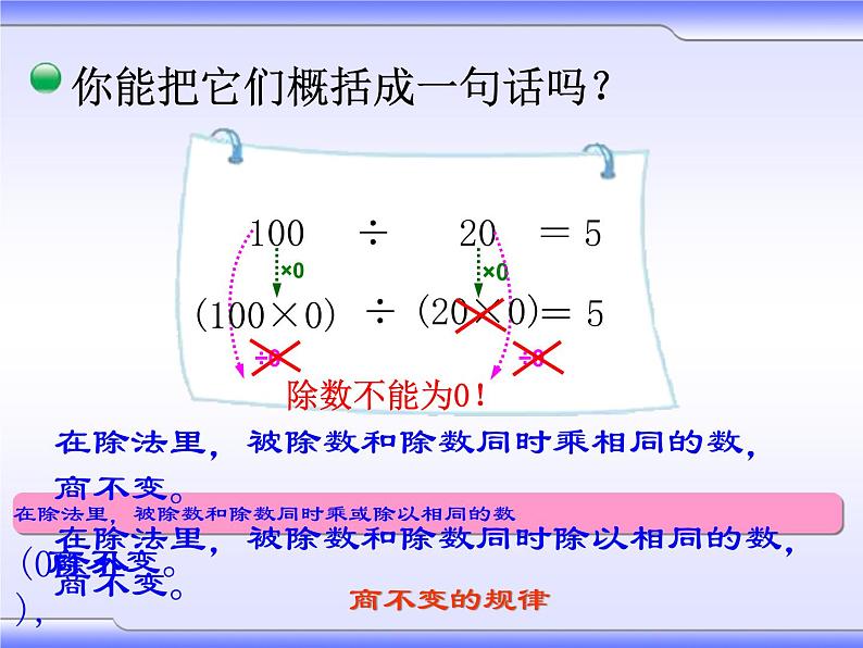 2 商不变的规律(课件)数学四年级上册-冀教版第6页