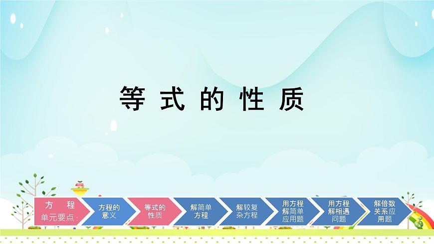 8 等式的性質(zhì)(課件)數(shù)學(xué)五年級上冊-冀教版第1頁