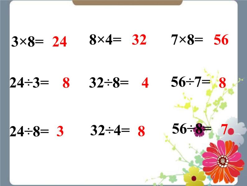 二年级上册数学课件-3《用乘法口诀求商》 浙教版(共15张PPT)06