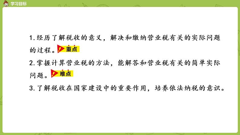 数学冀教六(上)第5单元百分数的应用第6课时营业税问题课件PPT第2页