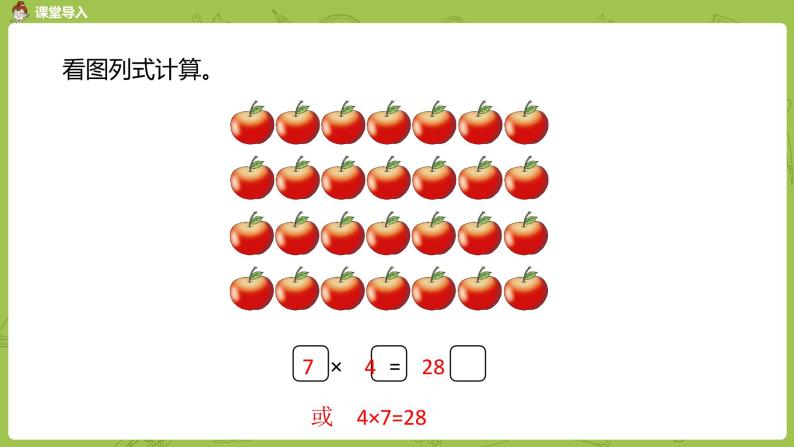 数学冀教二（上）第7单元：表内乘法和除法(二) 课时2课件PPT03