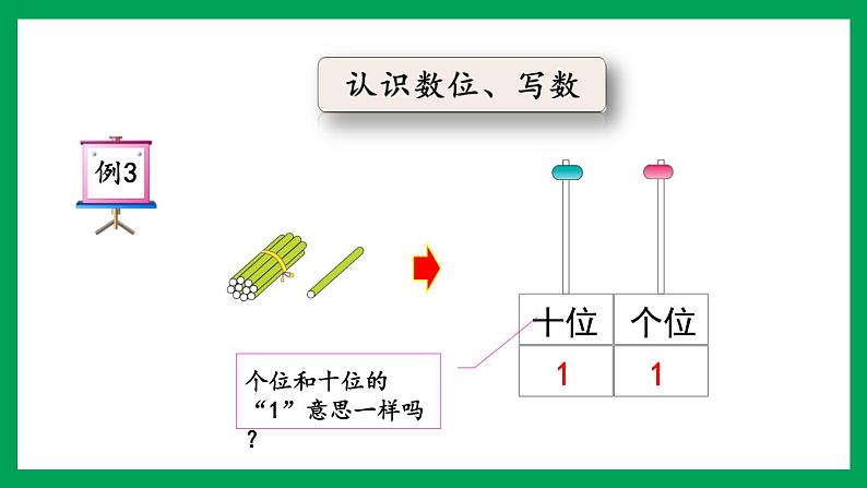 2021-2022学年小学数学人教版一年级上册 6 11-20各数的认识 6.2 认识数位写数 课件05