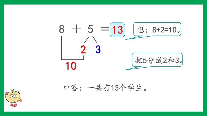 2021-2022学年小学数学人教版一年级上册 8 20以内的进位加法 8.3 8、7、6加几 课件第5页