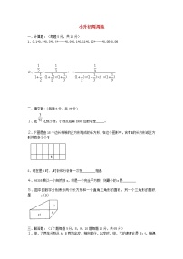 青岛版六年级数学下册小升初周周练（十八）