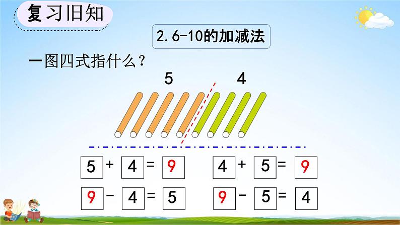 人教版一年级数学上册《5-24 练习十六》教学课件优秀公开课第8页
