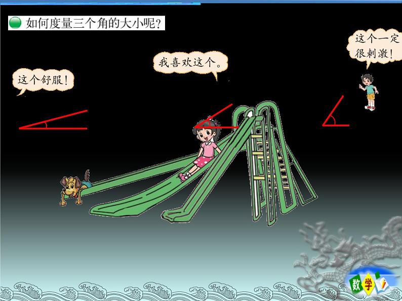 四年级上册数学课件-2.5 角的度量(一)(3)-北师大版第2页