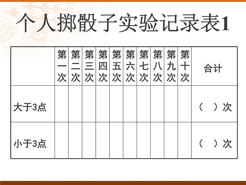 四年级上册数学课件-8.1 不确定性(4)-北师大版04