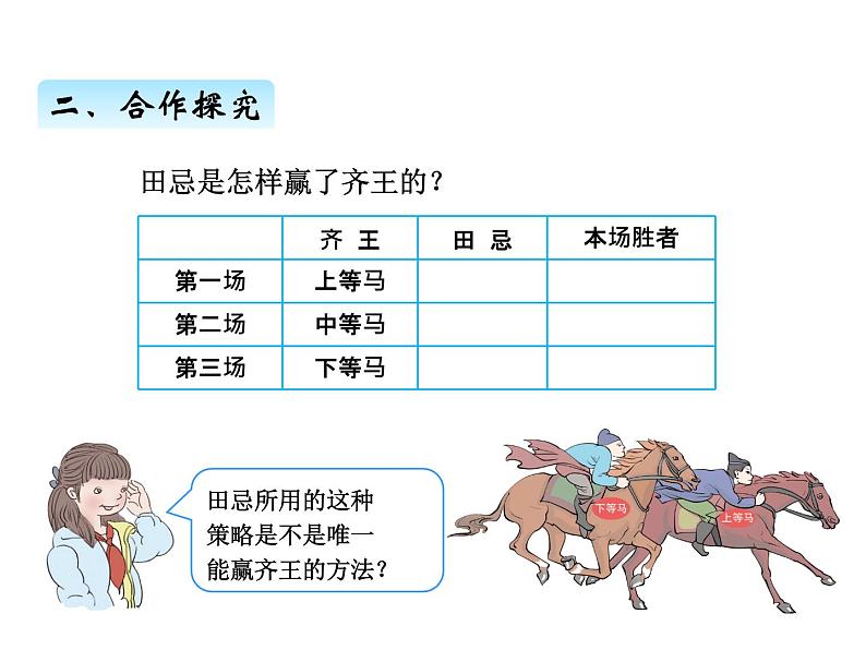 人教版 四年级数学上册八、3赛马问题(课件)04