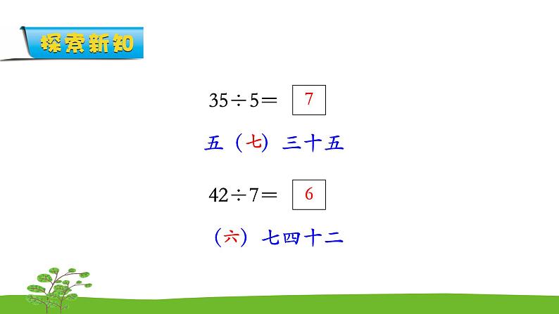 6.2《用7的乘法口诀求商》课件第7页