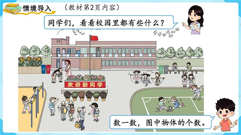 人教版一年级数学上册 第1单元 第1课时 数一数 课件02