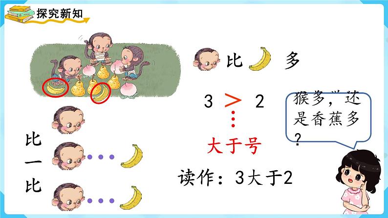 人教版一年级数学上册 第3单元 第2课时 比大小 课件05