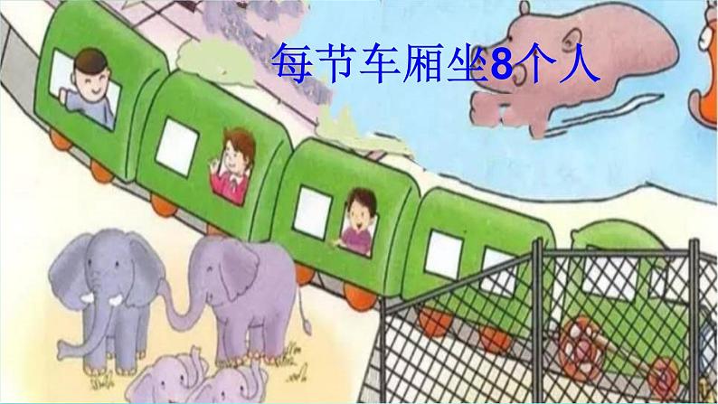 冀教版数学二年级上册 七 表内乘法和除法(二)-游动物园课件第7页