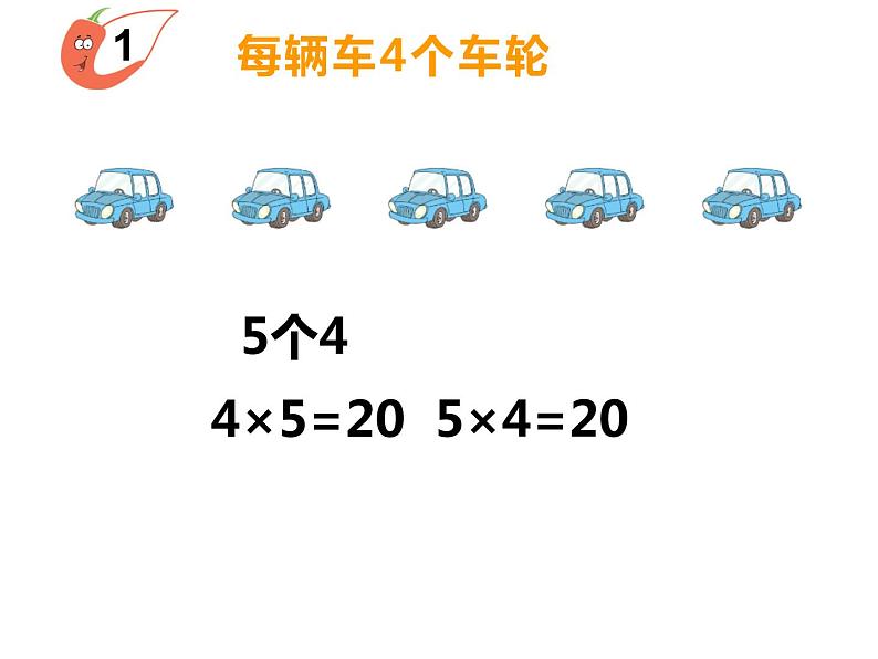 西师大版二年级数学上册课件 1.4 4的乘法口诀08
