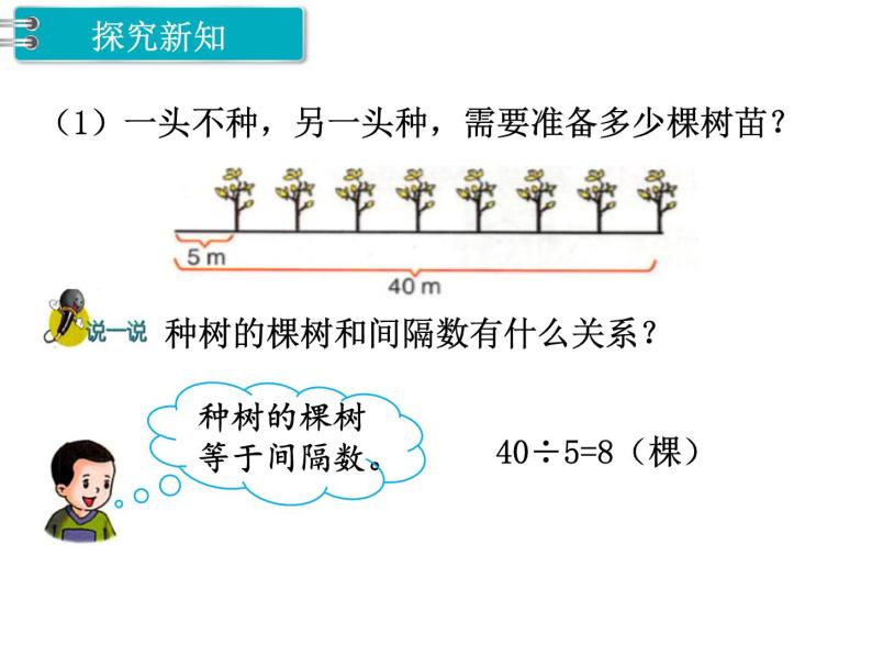 冀教版数学四上：9.1 植树问题 PPT课件+教案03