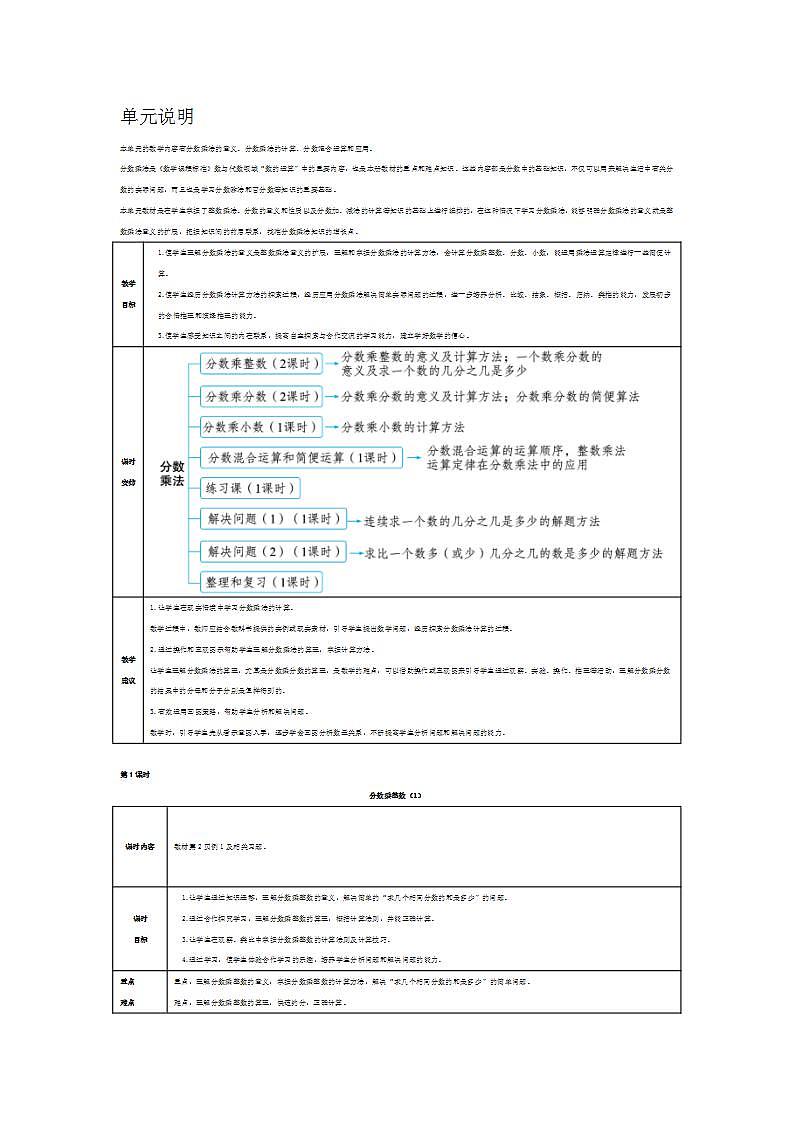 分数乘整数教学设计01