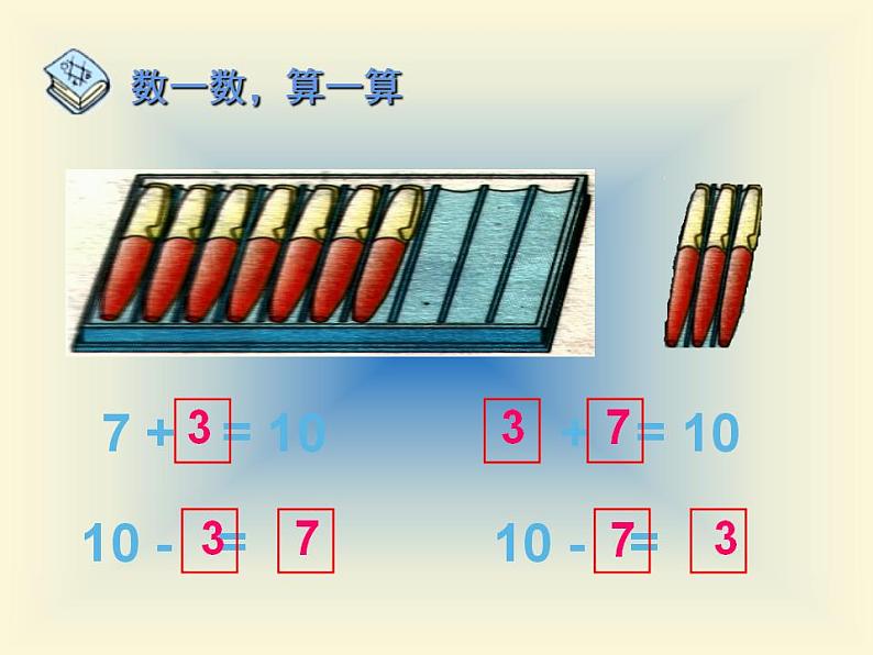 西师大版一年级数学上册课件 2.4 10的加减法第2页