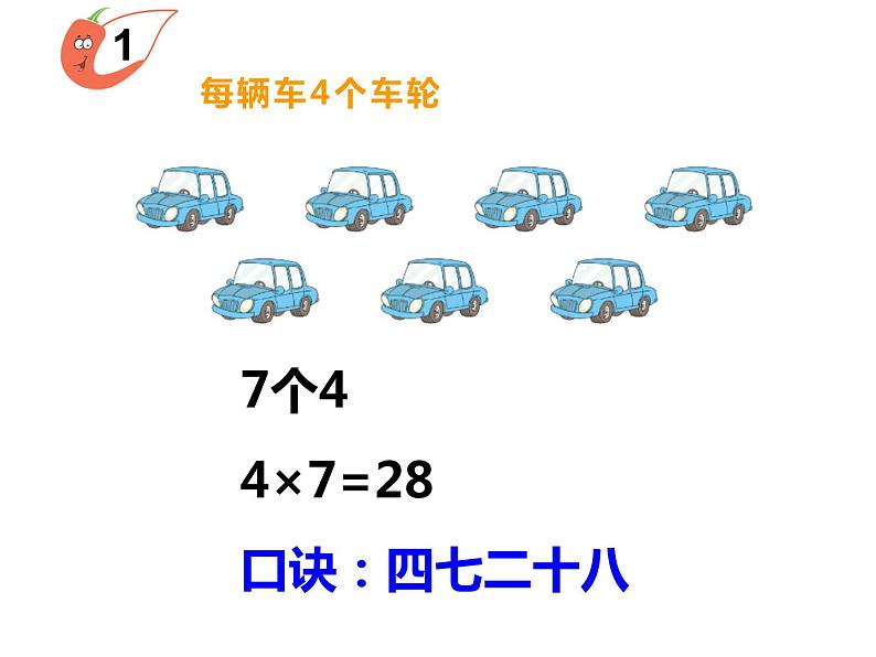 1.4 4的乘法口诀(8)(课件)数学二年级上册-西师大版第8页