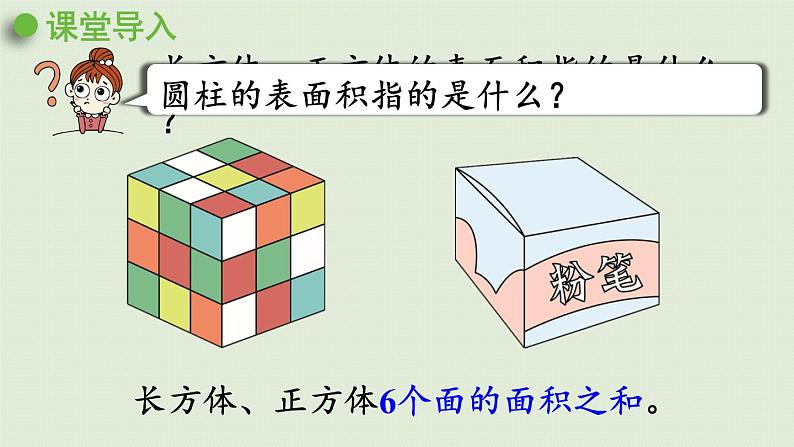 人教版六年级数学下册 3圆柱与圆锥 1圆柱 第3课时 圆柱的表面积 课件第3页