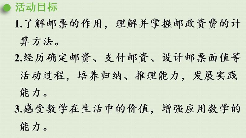 人教版六年级数学下册 6总复习 5综合与实践 第3课时 邮票中的数学问题 课件02