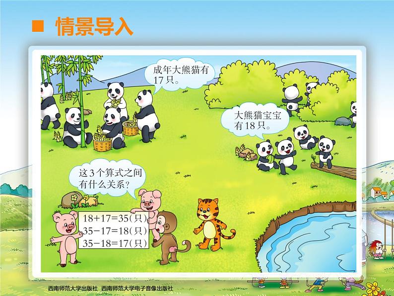 西师大版四年级数学上册 加减法的关系1课件PPT第2页