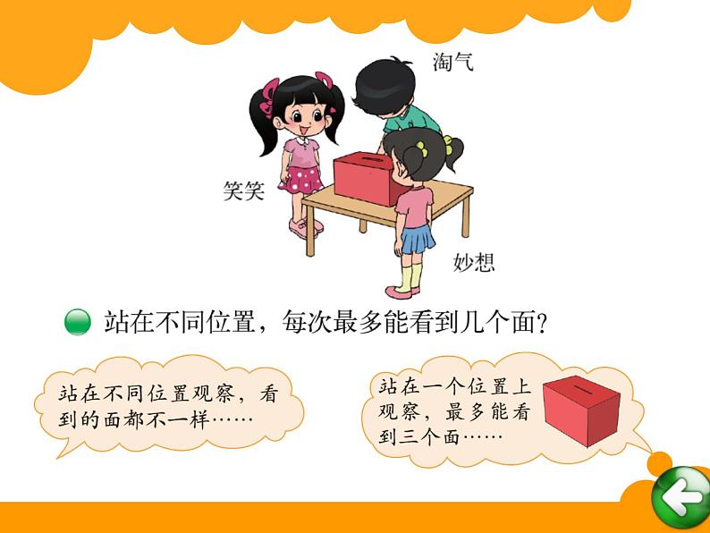 北师大版数学三年级上册 2.1 看一看(一)(1)课件第3页