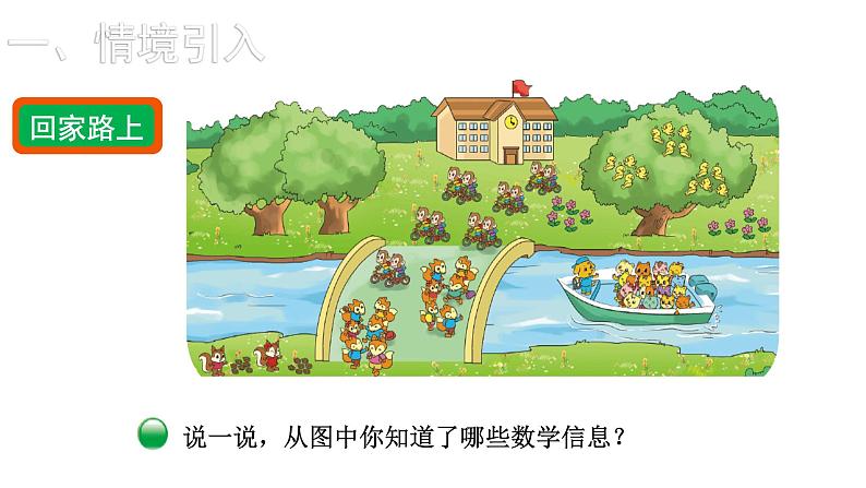 2021-2022学年度北师版二年级数学上册课件 第6课时 回家路上第2页