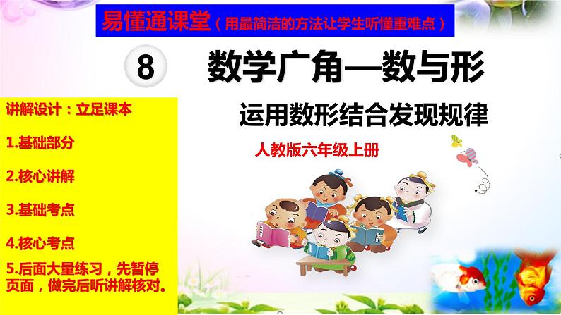 人教版六年级上册数学8.数学广角—数与形+考点+课本习题+PPT课件【易懂通课堂】01
