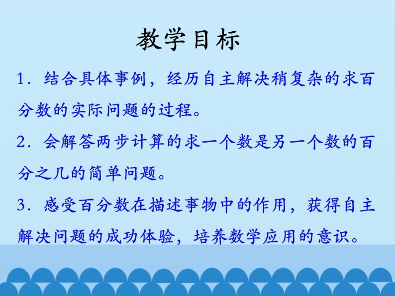 冀教版数学六年级上册 五 百分数的应用-一般应用问题-第一课时_课件02