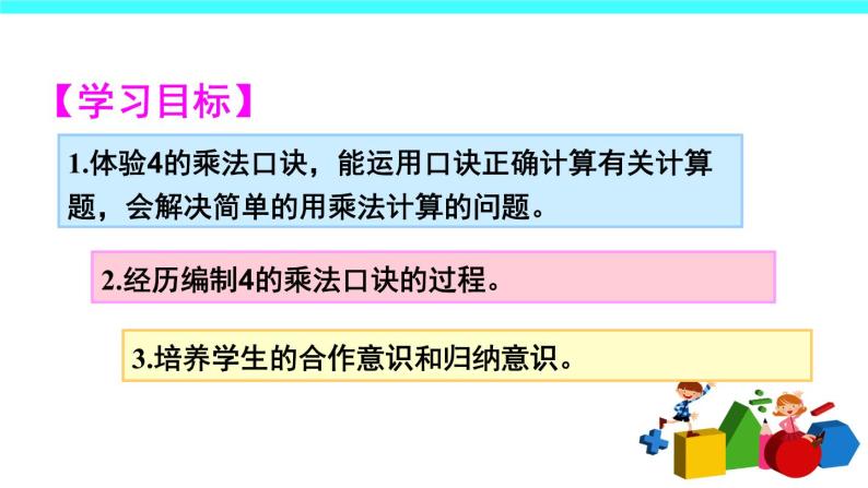 4 表内乘法（一）2.2-6的乘法口诀第3课时 4的乘法口诀（课件）-2021-2022学年数学二年级上册-人教版02