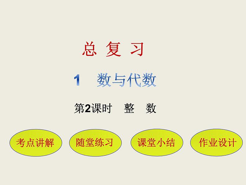 北师大版数学六下 整数(课件)01