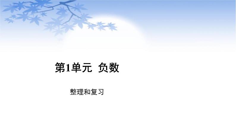 六年级数学下册课件:1《负数》人教版 21张第1页