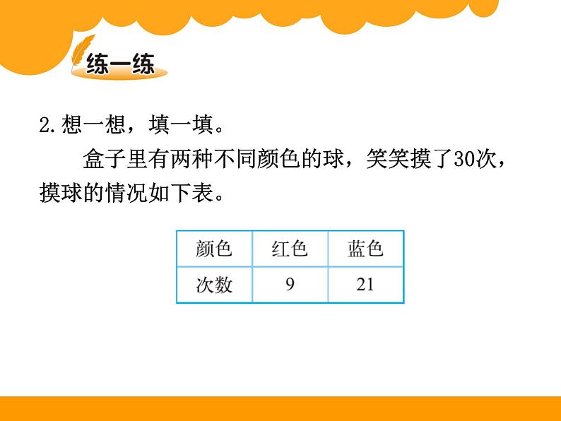 北师大版 数学四年级上册 8.2 摸球游戏_课件1(课件)第7页