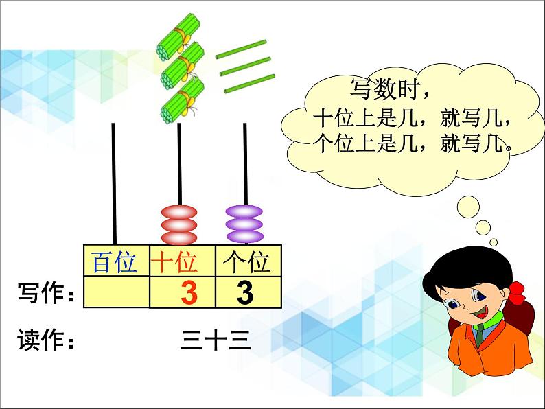 一年级下册数学课件-1.2《读数 写数》3 北京版 (共18张PPT)第6页