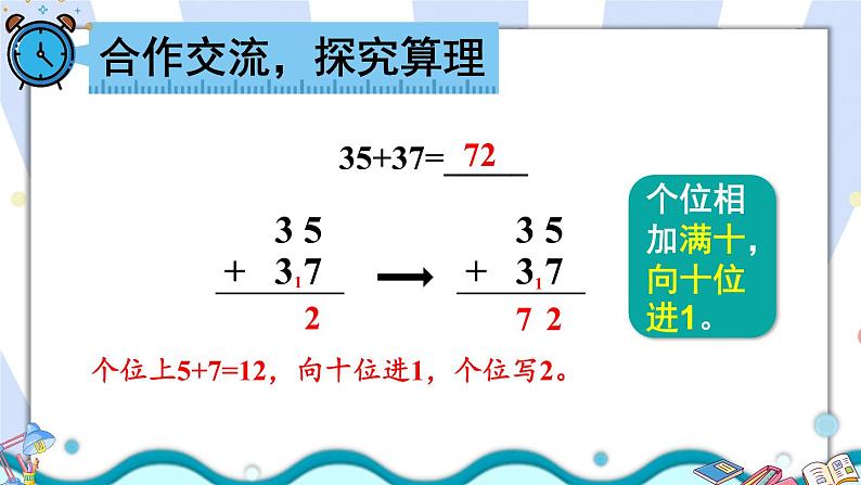 人教版二年级上册数学 2 100以内的加法和减法(二)《第3课时 进位加》课件06