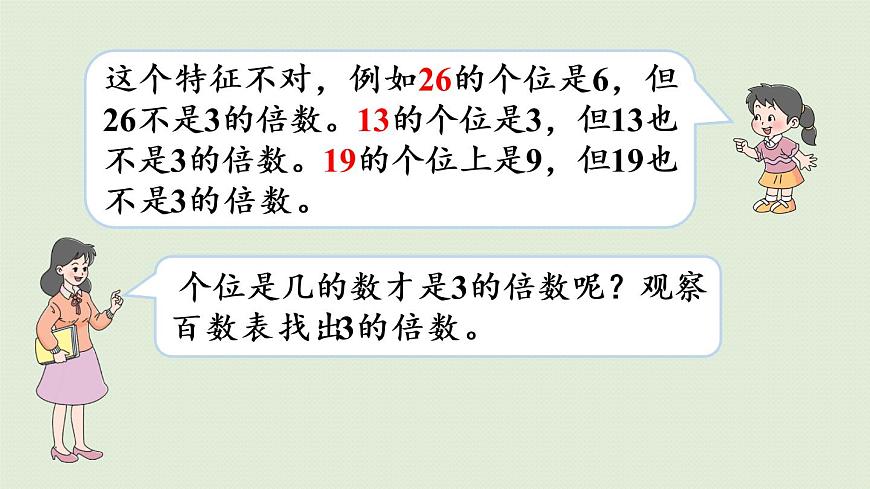 西師大版五年級(jí)數(shù)學(xué)下冊(cè) 一 倍數(shù)與因數(shù) 第3課時(shí)  3的倍數(shù)特征 課件第5頁