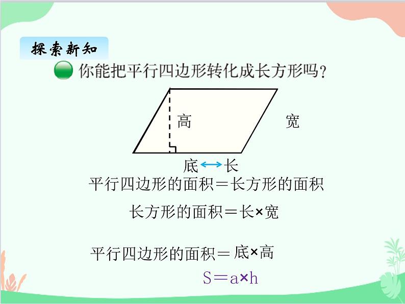 探索活动:平行四边形的面积PPT课件免费下载04