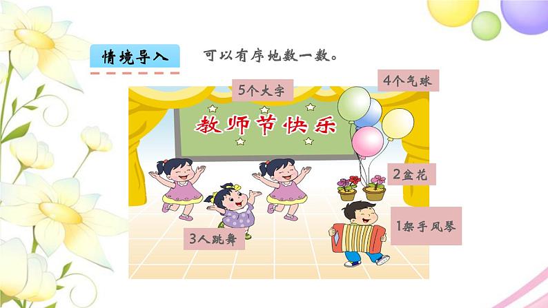 一年级数学上册第五单元认识10以内的数第1课时认识1_5教学课件苏教版第3页