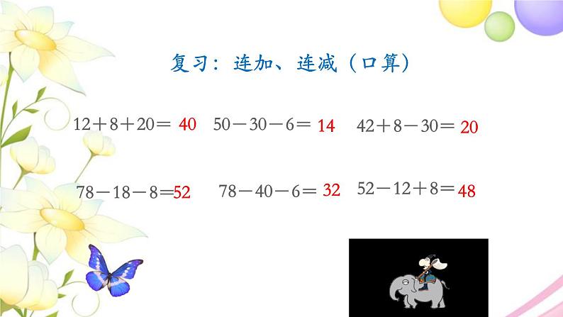 二年级数学上册第一单元100以内的加法和减法三第2课时加减混合运算教学课件苏教版第3页