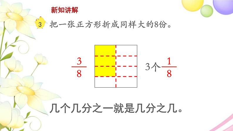 三年级数学上册第七单元分数的初步认识一第2课时认识几分之几教学课件苏教版第7页