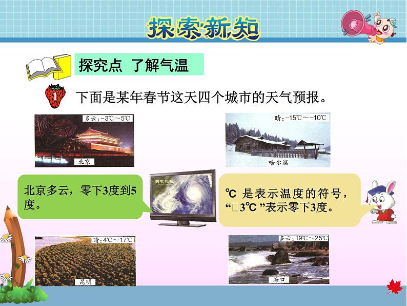第1课时 了解天气预报中的负数课件PPT第4页