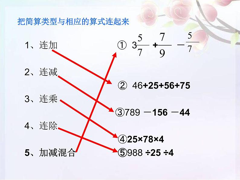 人教版六年级数学下册教案、课件、学案和课堂达标6.3简便运算复习05